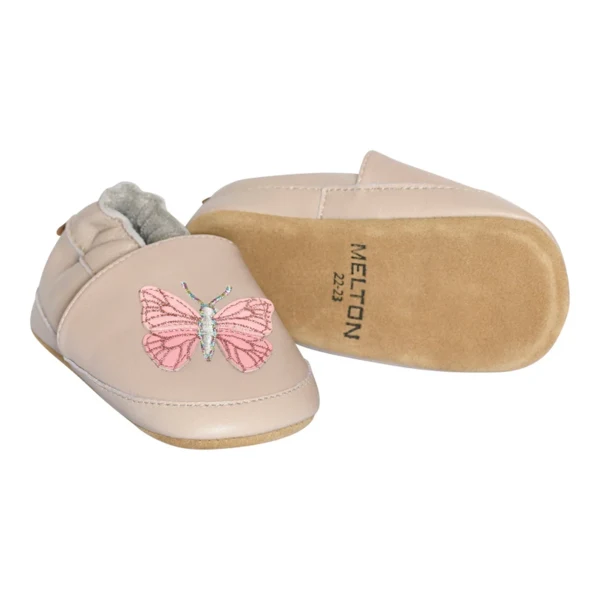 Papillon leather slippers - Oxford Tan