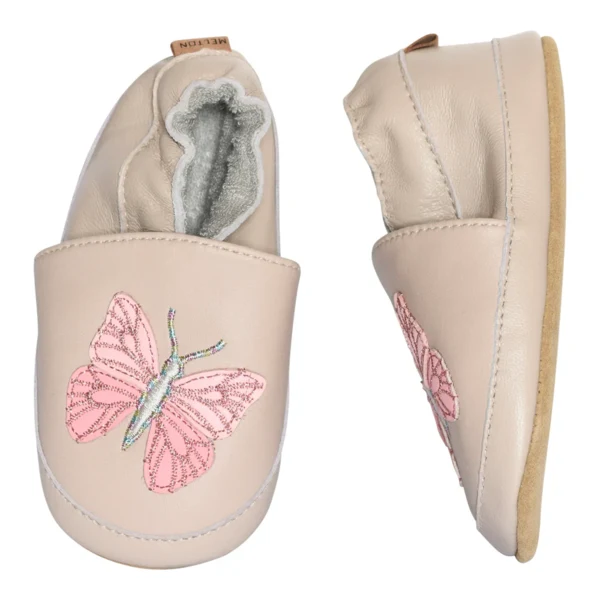Papillon leather slippers - Oxford Tan