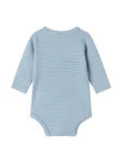 Bruno, Modal Fine Rib, body, New Born - Blue stripe