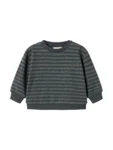 Tammas B, sweatshirt, Baby - Forest stripe mel