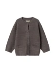 Taki, knitwear cardigan, Baby - Dusty brown mel