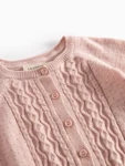 Totti, knitwear cardigan, Baby - Faded rose
