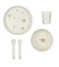SPISESÆT I 100 % GENANVENDT PET – TALLERKEN, SKÅL, KOP & BESTIK