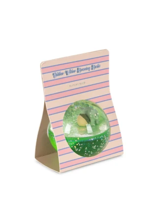 Glitter Water Ball med Konges Sløjd-figurer – Sensorisk bold 12m+