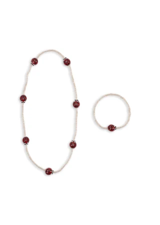 MARIEHØNE HALSKÆDE & ARMBÅNDSSÆT