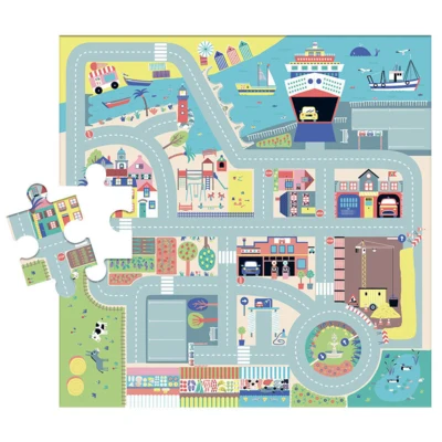 Auzou - Puslespil 25 brk - Veje og biler