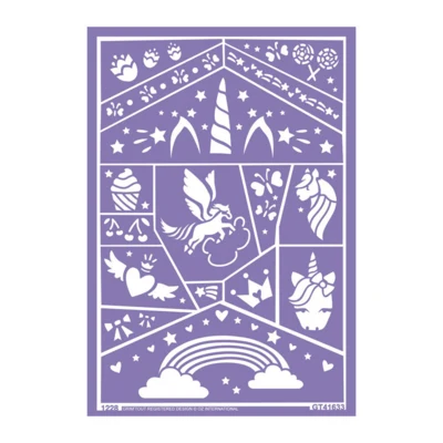 Grim'tout - Stencil til teatersminke - Enhjørning