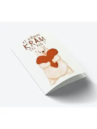 Et kæmpe kram A7 kort